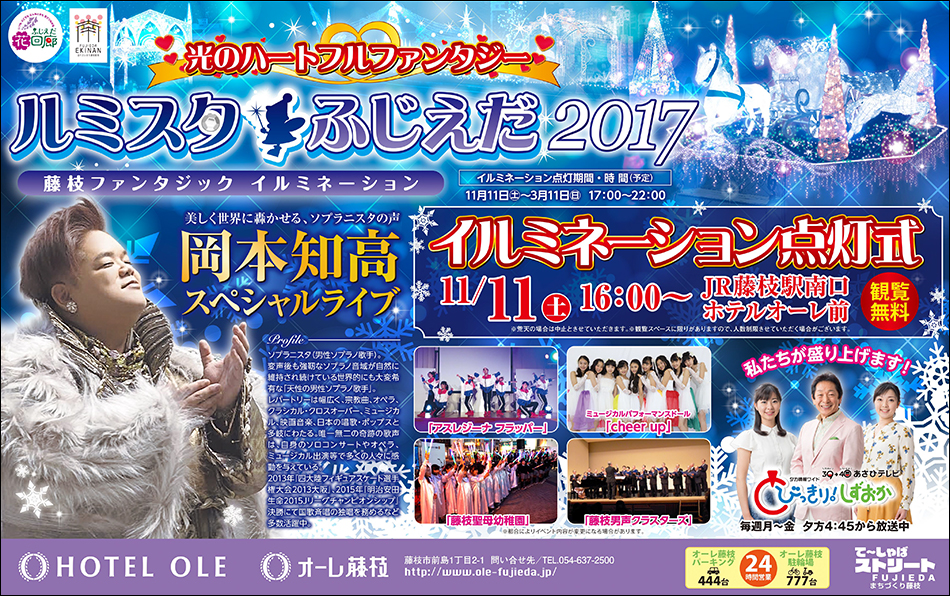 11月11日（土） ルミスタ☆ふじえだ イルミネーション点灯式 | てー